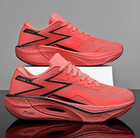 Full Palm Carbon Board Running Shoes Professional Marathon Sports Shoes Lightweight High-Elastic Running Shoes
